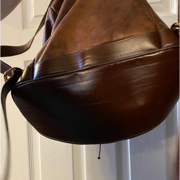 Vintage Leather backpack purse - Picture 9 of 11